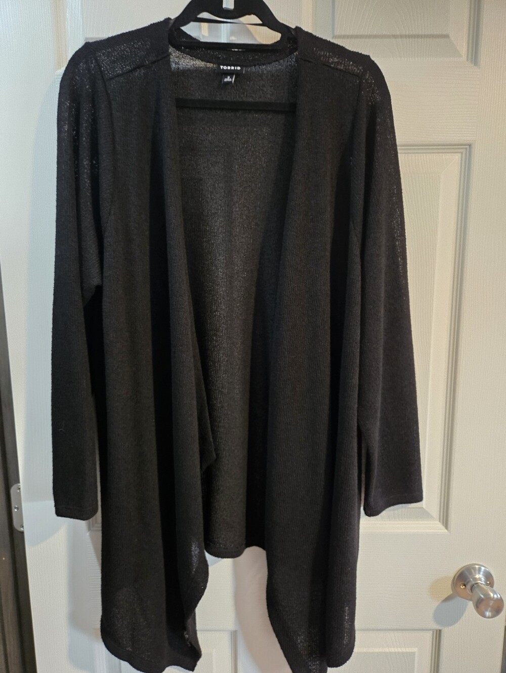 Torrid Black Open-Front Lightweight Cardigan NWOT